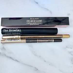 Eye Makeup 4 Product Bundle - Brown Colors - RealHer, Cargo, Brow Gal & Jordana
